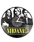 часы настенные винил nirvana