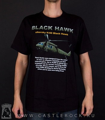 футболка army вертолет "black hawk"