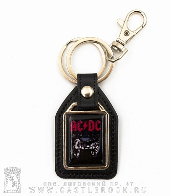 брелок прямоугольный на подкладке ac/dc "for those about to rock. we salute you"