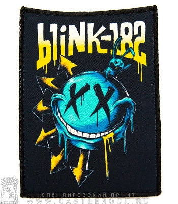 нашивка blink-182 (смайл и кролик)