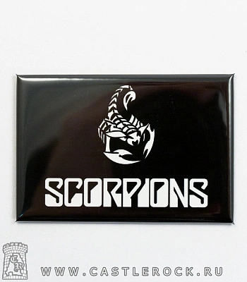 магнит прямоугольный scorpions (лого)