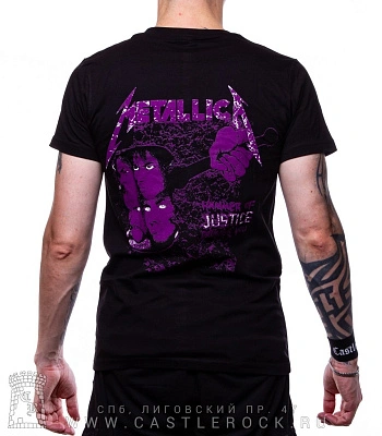 футболка metallica "damaged justice"