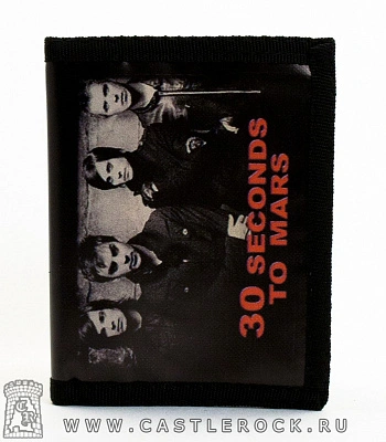кошелек 30 seconds to mars (группа, сепия, к/з)