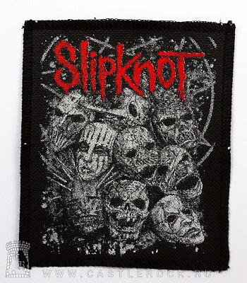 нашивка slipknot (маски ч/б)