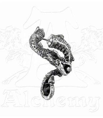 серьга alchemy gothic (алхимия готик) e307 serpensis