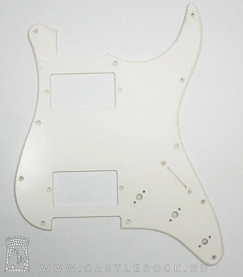 защитная накладка для электрогитары hh (белая, один слой)