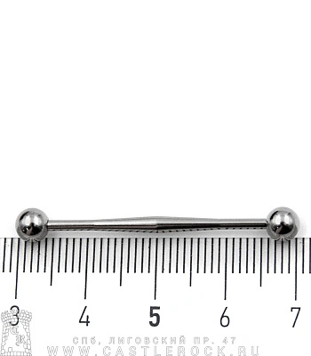 Штанга Индастриал Сталь с Шариками (с утолщением) 1,6 х 32 х 5/5