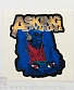 наклейка asking alexandria (скелет диджей)