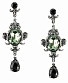 серьги alchemy gothic (алхимия готик) e273 queen of the night