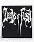 нашивка deeds of flesh (лого белое)