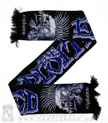 шарф exploited (принт синий)