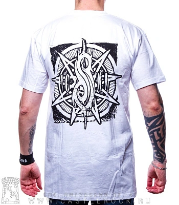 футболка slipknot "now die and fucking love me" (белая)