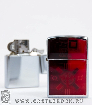 зажигалка цветная 30 seconds to mars "this is war" (феникс, символы)