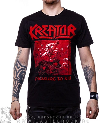 футболка kreator "pleasure to kill"