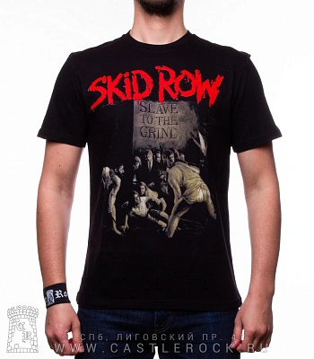 футболка skid row "slave to the grind"