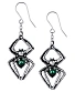 серьги alchemy gothic (алхимия готик) e428 emerald venom