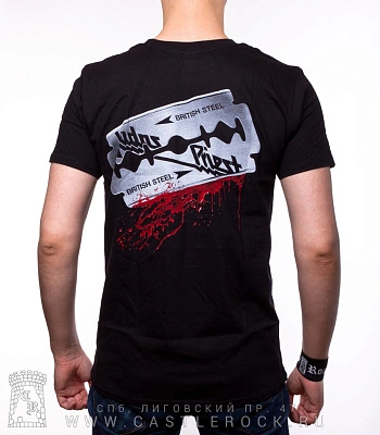 футболка judas priest "british steel" (принт большой)