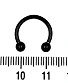 Циркуляр Сталь с Шариками Черный 1,6 х 12 х 4/4