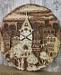 часы настенные деревянные городок