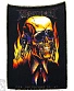 нашивка megadeth vic rattlehead (в огне)