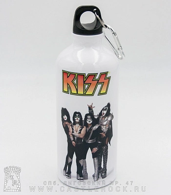 фляга с карабином kiss 600 мл
