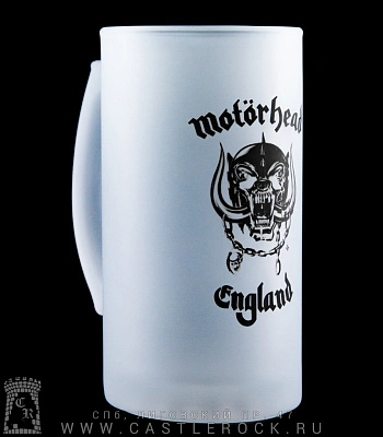 кружка пивная стеклянная motorhead "england"
