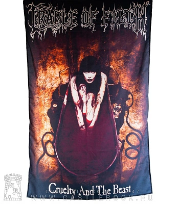 постер тканевый cradle of filth "cruelty and the beast"