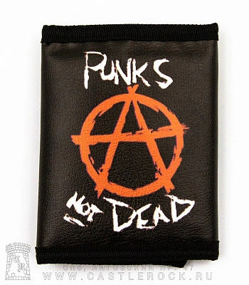 кошелек anarchy анархия мать порядка punks not dead (к/з)