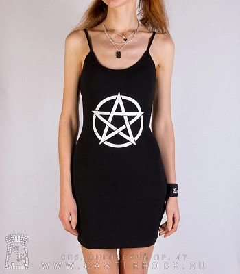 платье с пентаграммой (на бретельках)