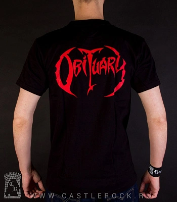 футболка obituary "cause of death" (принт насыщенный)