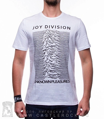 футболка joy division "unknown pleasures" (белая)
