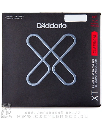 струны d'addario нейлоновые для классической гитары xtc45