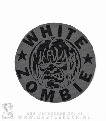 нашивка white zombie (лого серое)