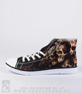 кеды черепа в тату