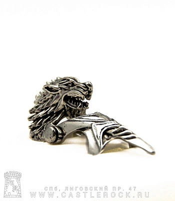 кольцо-коготь game of thrones герб старков (игра престолов, волк)