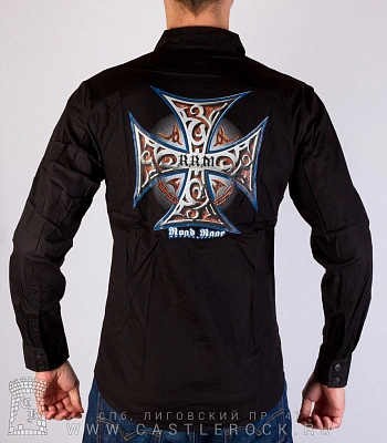 рубашка с длинным рукавом road rage motorcycles