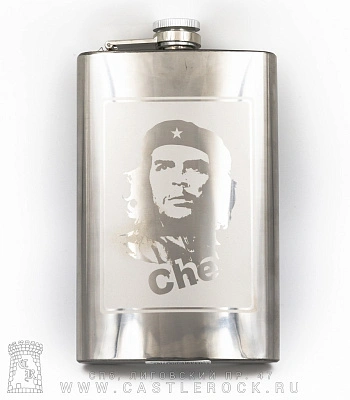 фляга стальная с гравировкой че гевара che guevara 10 oz
