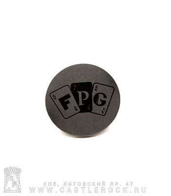 значок цанга с гравировкой f.p.g.
