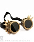 очки гогглы стимпанк с шипами (бронза)