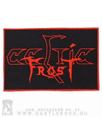 нашивка celtic frost (надпись красная)