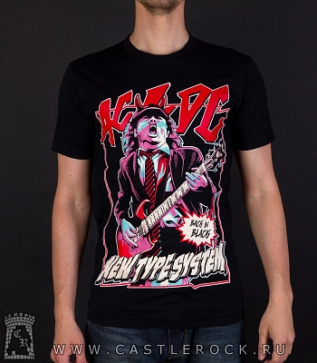 футболка ac/dc "back in black" nts