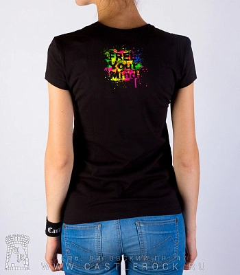женская футболка клоун вышибает мозги (светится)