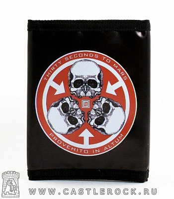 кошелек 30 seconds to mars jared leto "provehito in altum" (к/з)