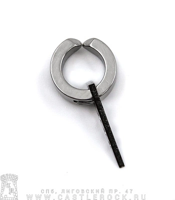 клипса шарнирная с подвеской треугольник (сечение прямоугольное)