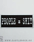 нашивка slipknot "people=shit" (надпись белая)