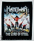 нашивка на спину manowar "the lord of steel"