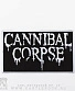 нашивка cannibal corpse (лого белое)