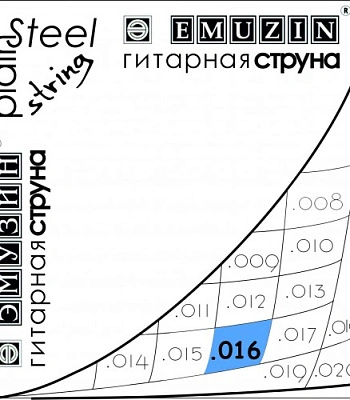 струна emuzin стальная .016