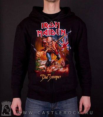 балахон на молнии iron maiden "the trooper"