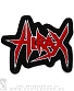 нашивка hirax (лого красное, вышивка)